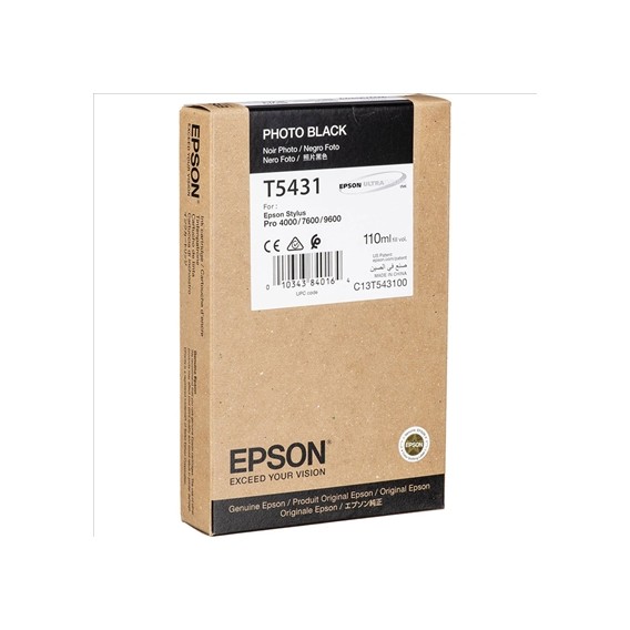 Cartucho de tinta Epson T5431 - negro (foto)