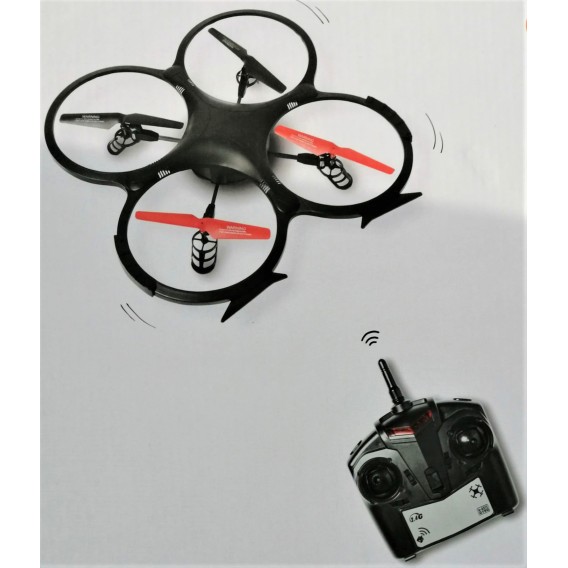Dron teledirigido de color negro